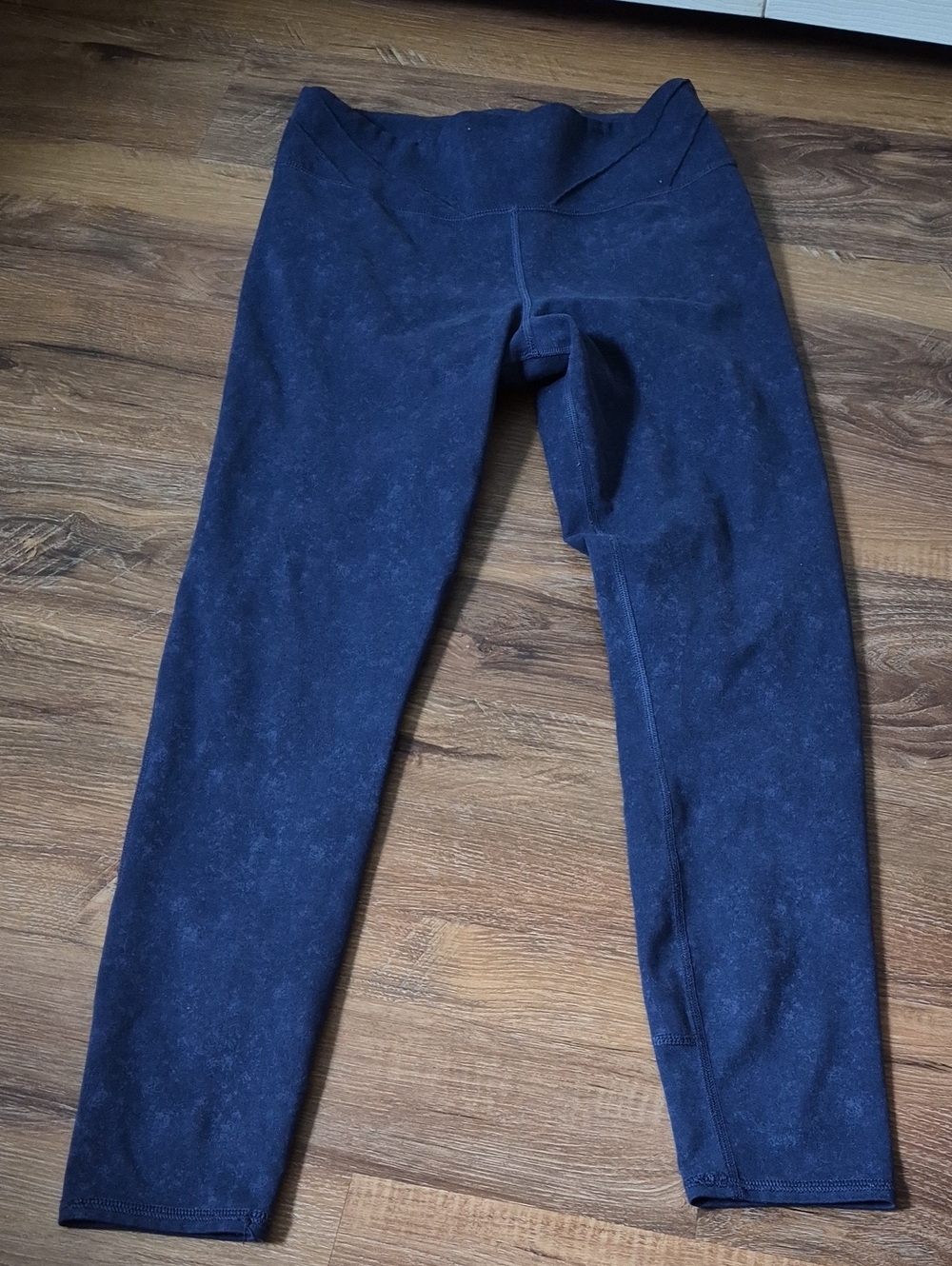 All In Motion Girls XL 14 16 High Waisted Wash Blue Knit Active Leggings
